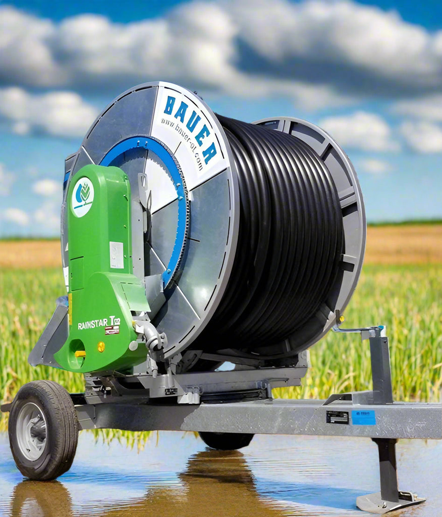 Bauer Rainstar Irrigation Reel T32 2.5" x 980' With Komet SR140 Ultra Sprinkler