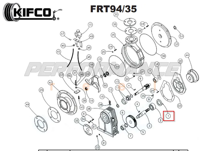 Kifco Repair Part Number 02200560