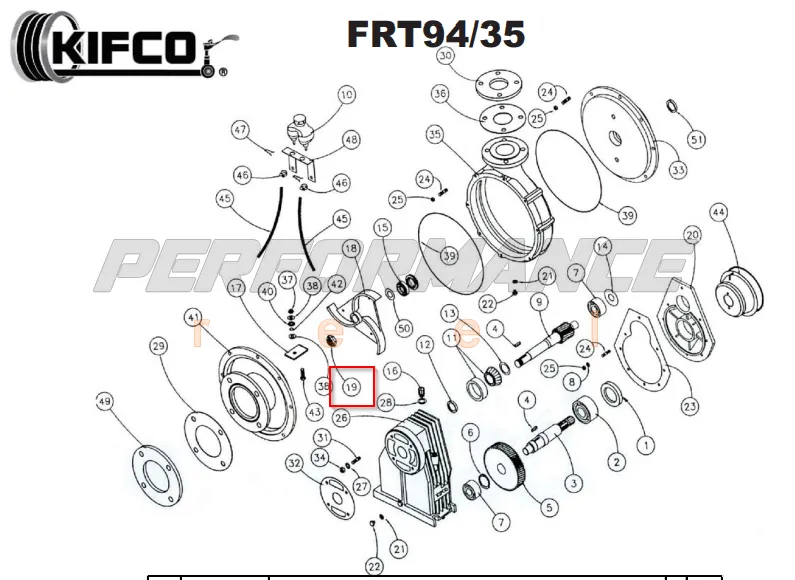 Kifco Repair Part Number 02200830