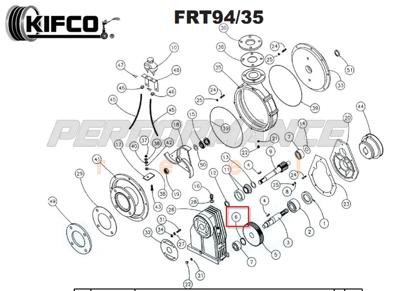 Kifco Repair Part Number 02200580