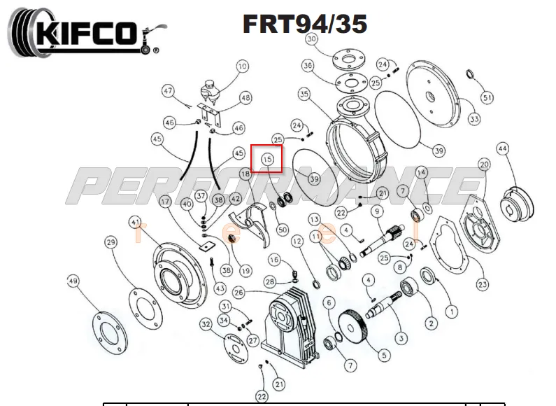 Kifco Repair Part Number 02200550