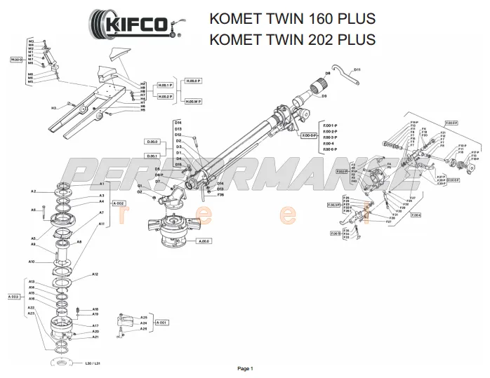 Kifco Repair Part Number 07700660