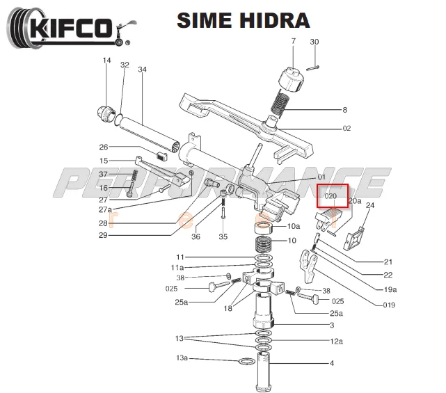 Kifco Repair Part Number 07500180