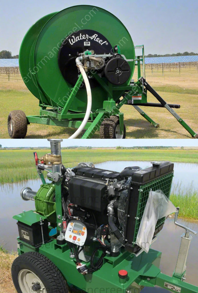 Kifco T230 Water Reel Traveler 2.3” ID x 720’ With Nelson Sr75 & Kifco 25HP Diesel Pump Package