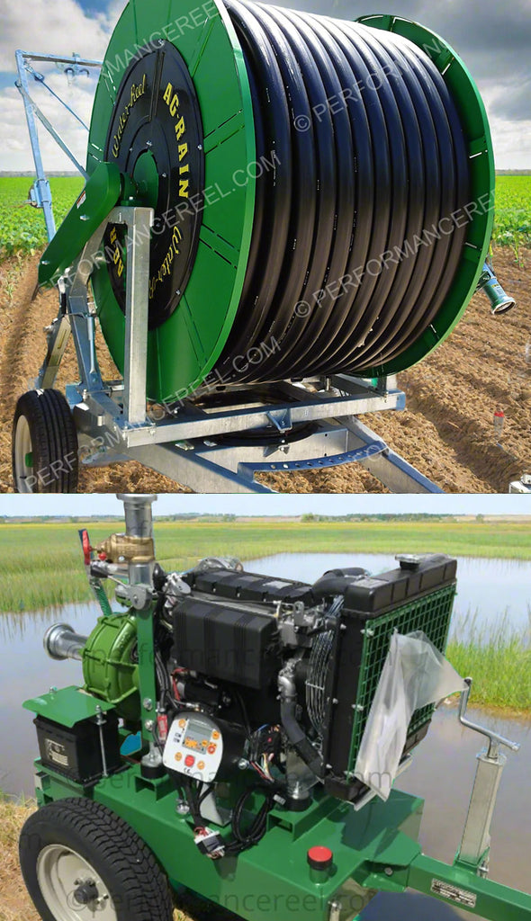 Kifco T25 X 750 Ag-Rain Water Reel Traveler 2.5" ID x 750' With Nelslon Sr100 & Kifco 25HP Diesel Pump Package